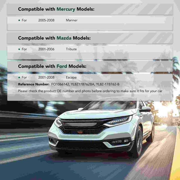 Front Driver Steel Bumper Bracket for Ford Escape 2001-2008 Mazda Mercury