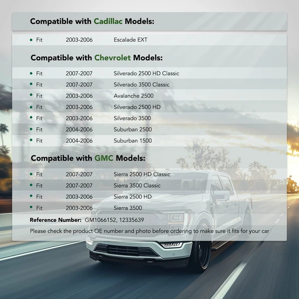 Front Driver Bumper Bracket for 2003-2006 Chevrolet Avalanche 2500