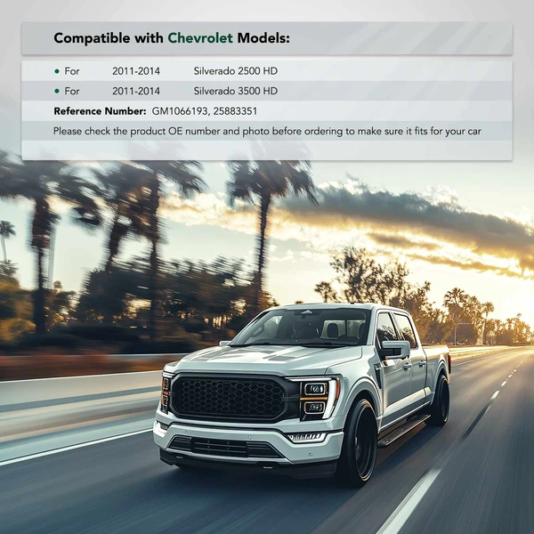 Front Driver Bumper Impact Bracket Brace for Chevrolet Silverado 2500 HD 3500 HD