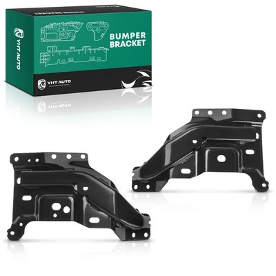 2 Pcs Front High Strength Steel Bumper Mounting Plate