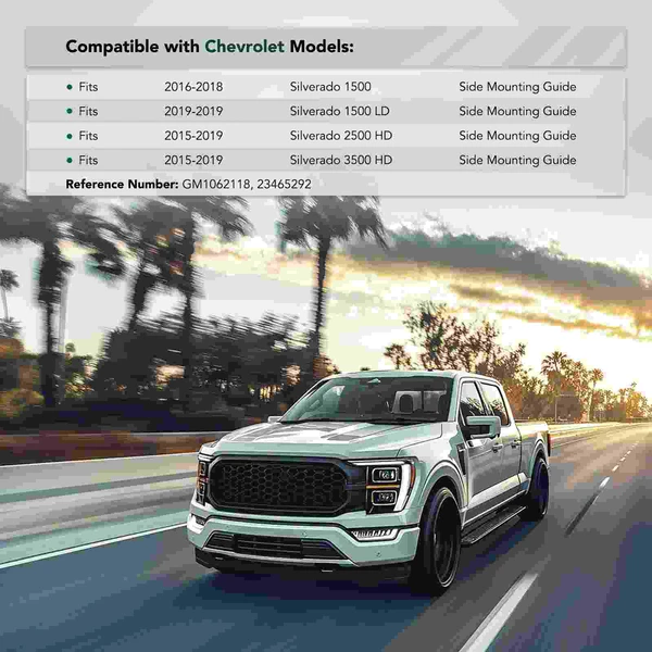 Front Driver Plastic Bumper Bracket for Chevy Silverado 1500 2016-2018 1500 LD 2019