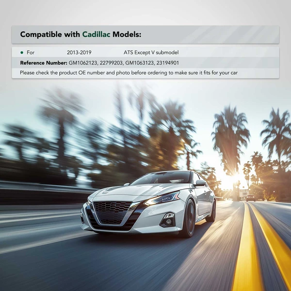 2 Pcs Front Aluminum Bumper Bracket for Cadillac ATS 2013-2019