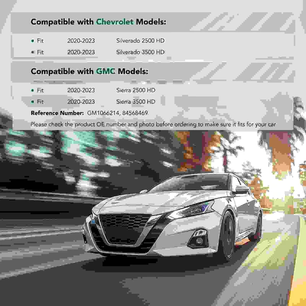 Front Driver Bumper Bracket for Chevy Silverado 2500 HD 3500 HD 2020-2023 GMC Sierra