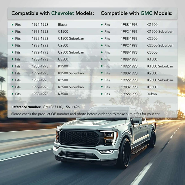 Front Passenger Inner Steel Bumper Bracket for 1992-1993 Chevrolet C2500 Suburban