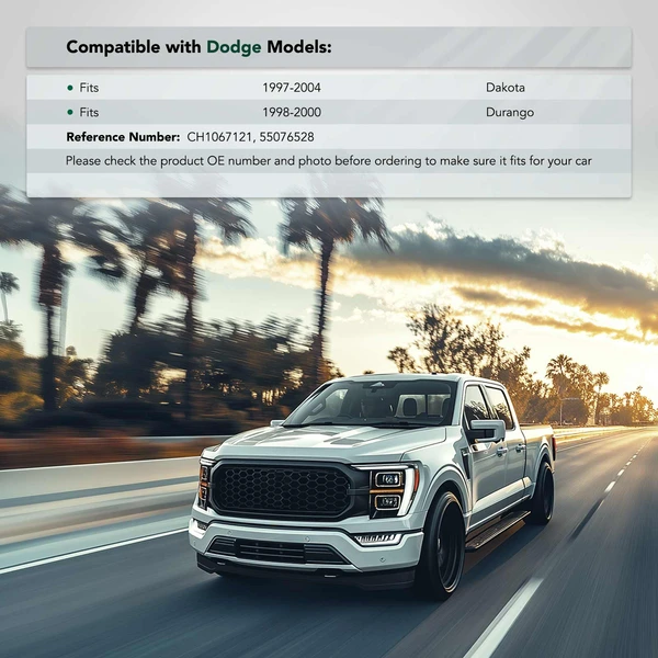 Front Passenger Inner Bumper Bracket for Dodge Durango 1998-2000 Dakota 1997-2004