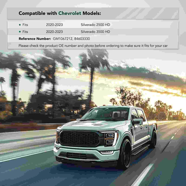 Front Passenger Outer Bumper Bracket for Chevy Silverado 2500 HD 3500 HD 2020-2023