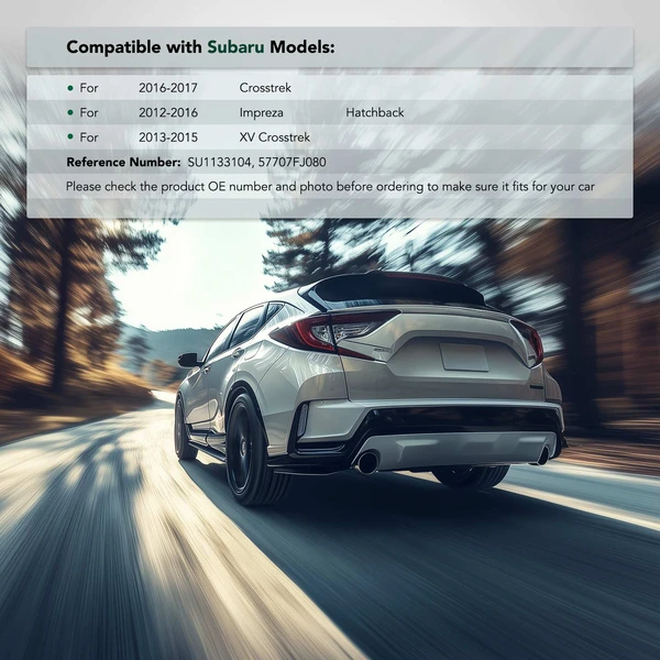 Rear Passenger Upper Plastic Bumper Bracket for Subaru Impreza 2012-2016 XV Crosstrek