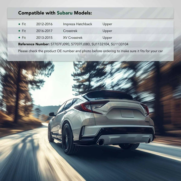 2 Pcs Rear Upper Plastic Bumper Bracket for Subaru Impreza 12-16 Crosstrek 16-17