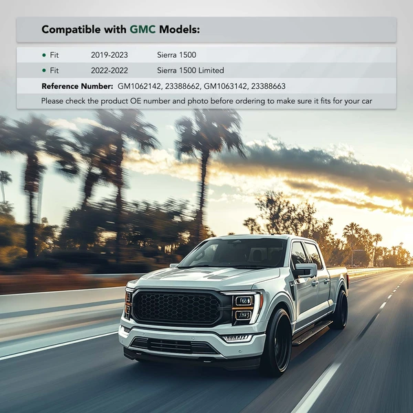 2 Pcs Front Plastic Bumper Fascia Guide Bracket for 2022 GMC Sierra 1500 Limited