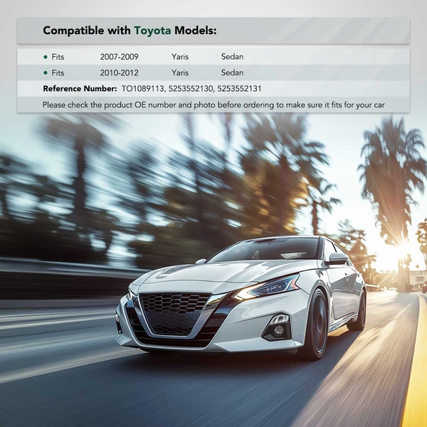 Front Passenger Plastic Bumper Retainer for 2007-2012 Toyota Yaris