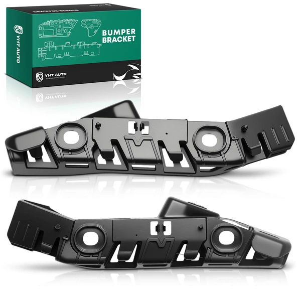 2 Pcs Front Driver & Passenger Bumper Cover Locate Guide for Volkswagen Passat 2016-2019