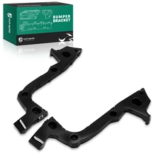 2 Pcs Rear Driver & Passenger Plastic Bumper Brackets