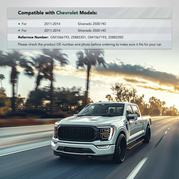 2 Pcs Front Bumper Impact Bracket Brace for Chevrolet Silverado 2500 HD 3500 HD