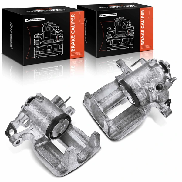 2005-2009 Audi A4 Quattro 2-Pc Brake Caliper Rear Driver & Passenger 1-Piston A-Premium APBC0471