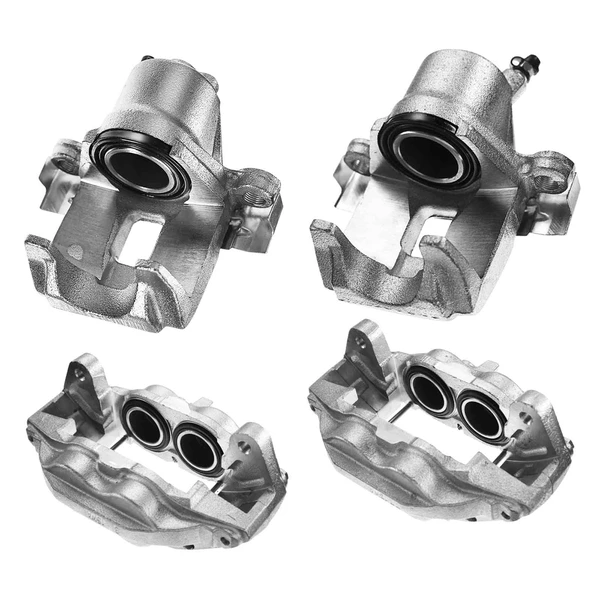 4-Pc Brake Caliper Front & Rear 4-Piston (Front); 1-Piston (Rear) A-Premium APBC0055