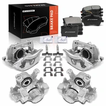 12 Pcs Front & Rear Ceramic Brake Pads & Brake Calipers