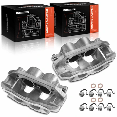 2 Pcs Front Brake Caliper with Bracket
