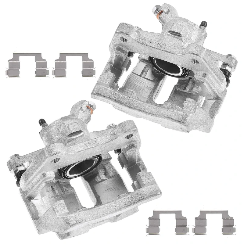 2 Pcs Rear Disc Brake Calipers with Bracket for Land Rover Range Rover 2006-2009