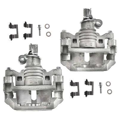 2 Pcs Rear Brake Caliper with Bracket