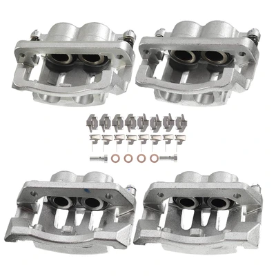 4 Pcs Front & Rear Disc Brake Calipers