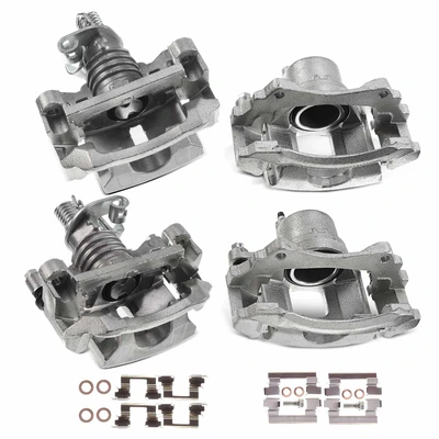4 Pcs Front & Rear Disc Brake Calipers