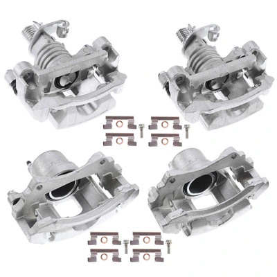 4x Front & Rear Brake Calipers with Bracket 