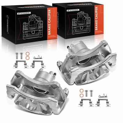 2 Pcs Front Brake Caliper with Bracket
