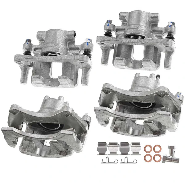 2007-2017 Jeep Patriot 4-Pc Brake Caliper Front & Rear 1-Piston A-Premium APBC0454