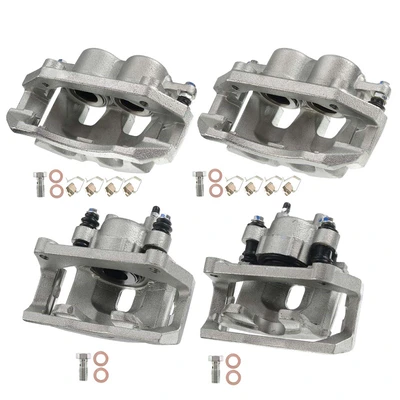 4 Pcs Front & Rear Disc Brake Calipers