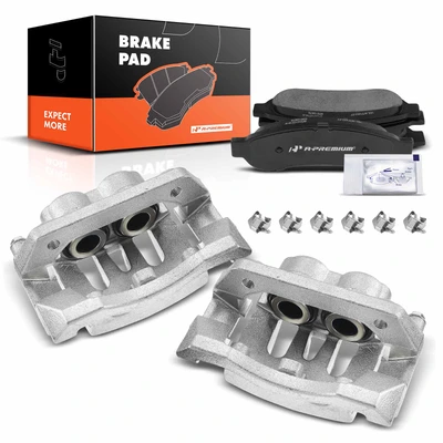 6 Pcs Rear Brake Calipers & Ceramic Brake Pads