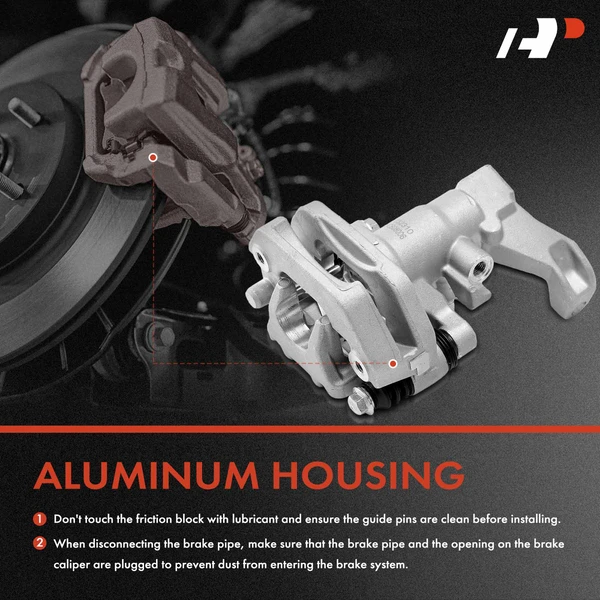 1-PC Brake Caliper, Rear Driver or Passenger, 1-Piston, A-Premium APBC3415