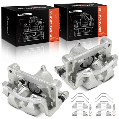 2 Pcs Front Brake Caliper with Bracket