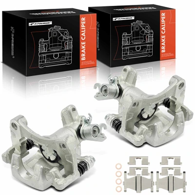 2 Pcs Rear Brake Caliper with Bracket