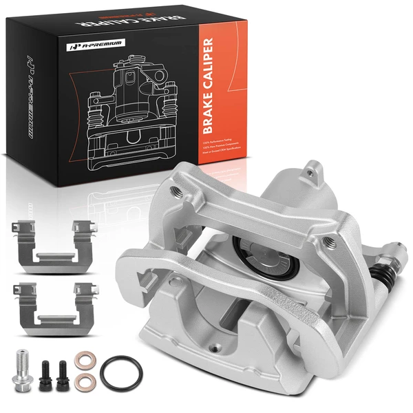1-Pc Brake Caliper with Bracket Rear Right Passenger Side 1-Piston A-Premium APBC4537
