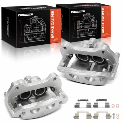 2 Pcs Front Brake Caliper with Bracket