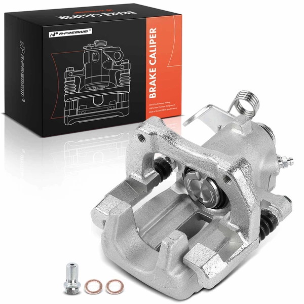 1-Pc Brake Caliper with Bracket Rear Left Driver Side 1-Piston A-Premium APBC4487