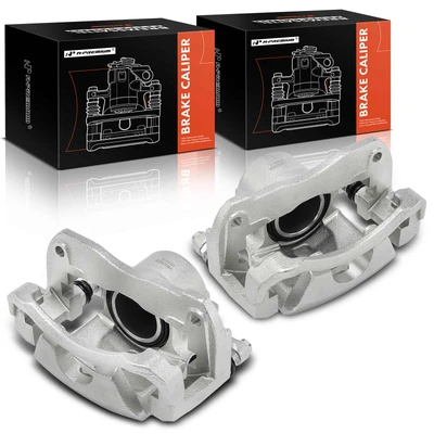 2 Pcs Front Brake Caliper with Bracket