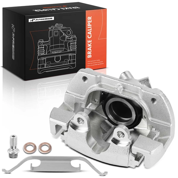 1-Pc Brake Caliper with Bracket Front Right Passenger Side 1-Piston A-Premium APBC4546