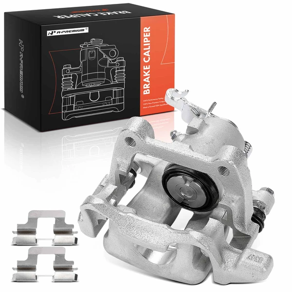1-Pc Brake Caliper with Bracket Rear Left Driver Side 1-Piston A-Premium APBC4488
