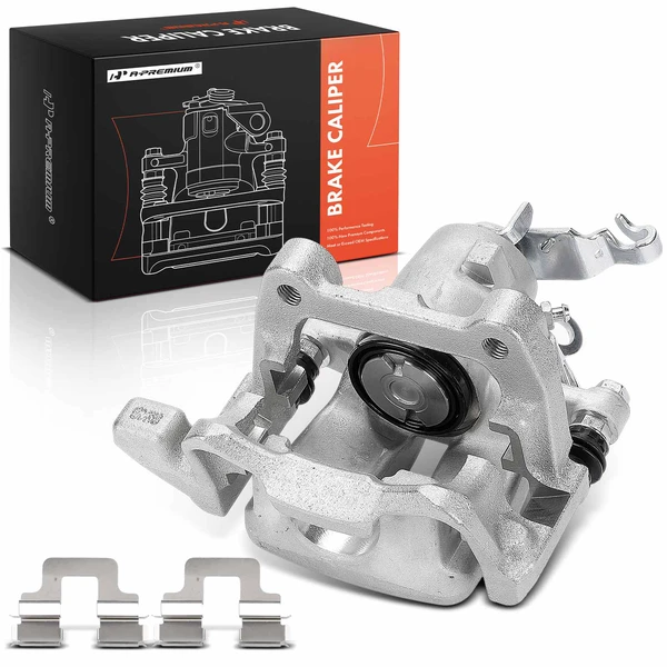 2008 Audi A3 1-Pc Brake Caliper with Bracket Rear Right Passenger Side 1-Piston A-Premium APBC4490