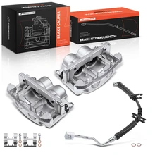 2005-2008 Ford F-150 3pc Brake Caliper & Brake Hydraulic Hose A-Premium APBC33202PG