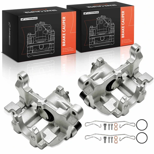 2-Pc Brake Caliper Rear Driver & Passenger 1-Piston A-Premium APBC4542