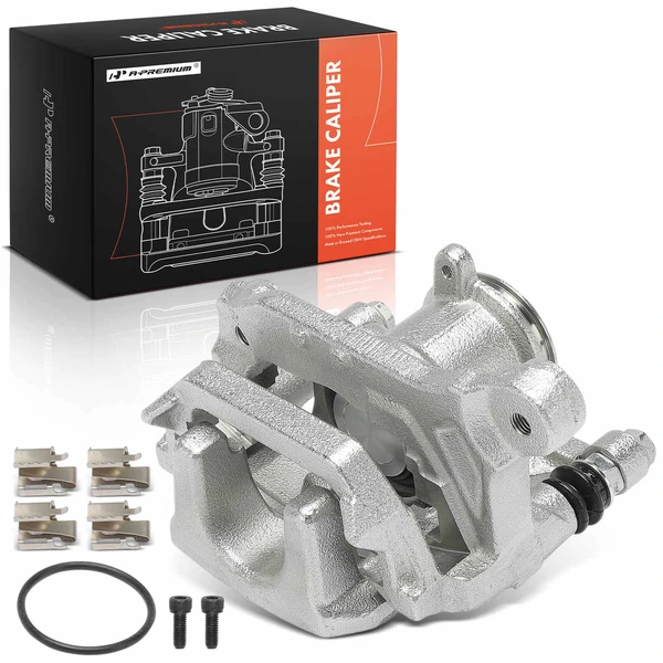 2018-2020 2022 Mitsubishi Eclipse Cross 1-Pc Brake Cylinder Caliper with Bracket Rear Left Driver Side 1-Piston A-Premium APBC4519