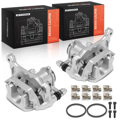 2 Pcs Rear Brake Caliper with Bracket