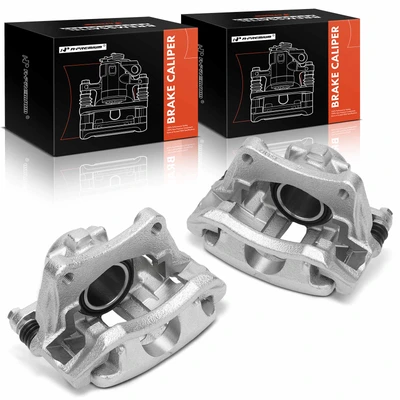 2 Pcs Front Brake Caliper with Bracket