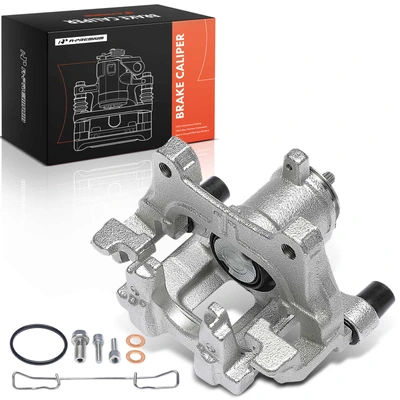 Rear Driver Brake Caliper with Bracket & 1 Steel Piston