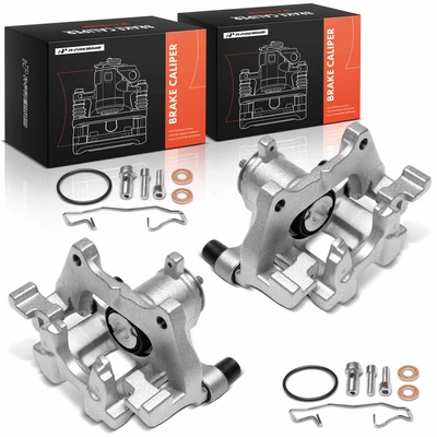 2pc Brake Caliper Rear Driver & Passenger Side 1-Piston A-Premium APBC4565
