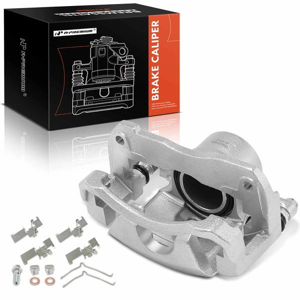 1-PC Brake Caliper, Front Left Driver Side, 1-Piston, A-Premium APBC4039