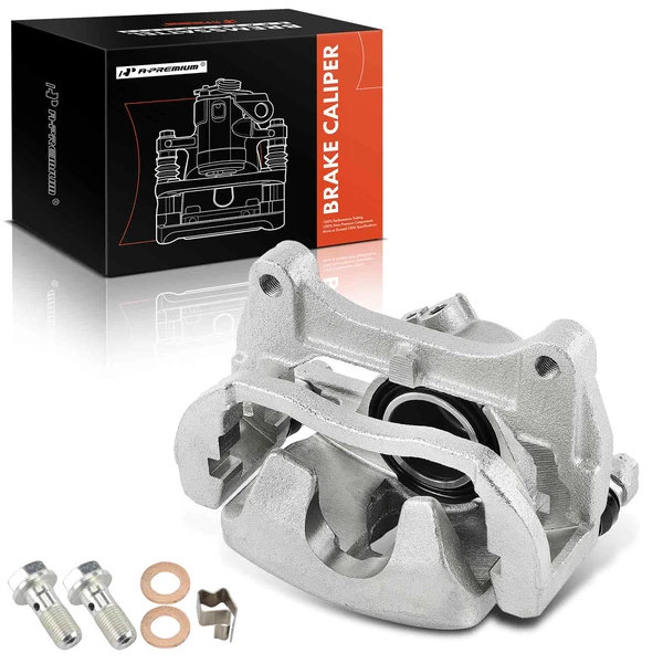 1-PC Brake Caliper, Front Left Driver Side, 1-Piston, A-Premium APBC4007