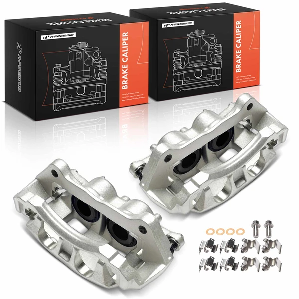 2021-2025 Ford F-150 2-Pc Brake Caliper Front Driver & Passenger 2-Piston A-Premium APBC4697